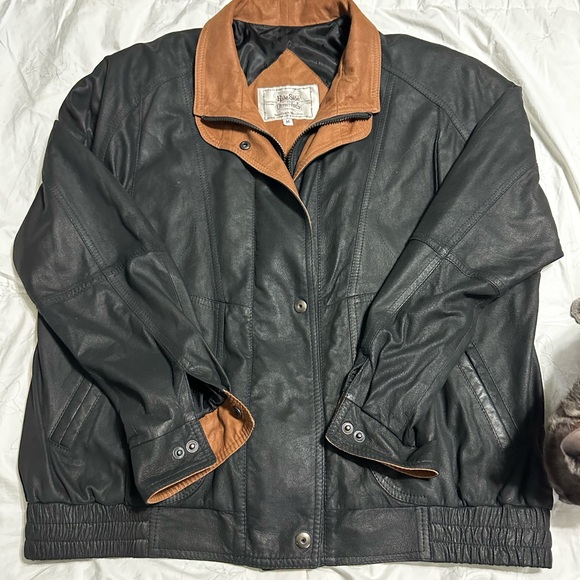 Vintage hide side leather jacket - Picture 3 of 8
